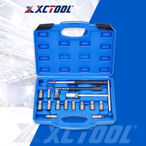 17Pcs Diesel Injector Seat Cutter